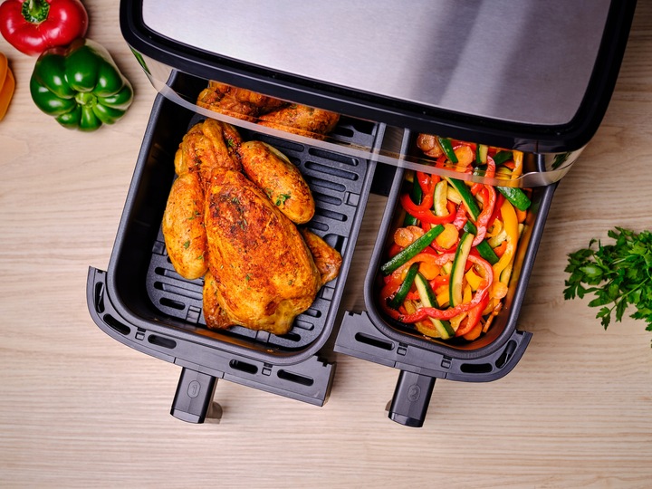 Frytkownica beztłuszczowa Tefal Grill EY905D 8.3l dwukomorowa Air