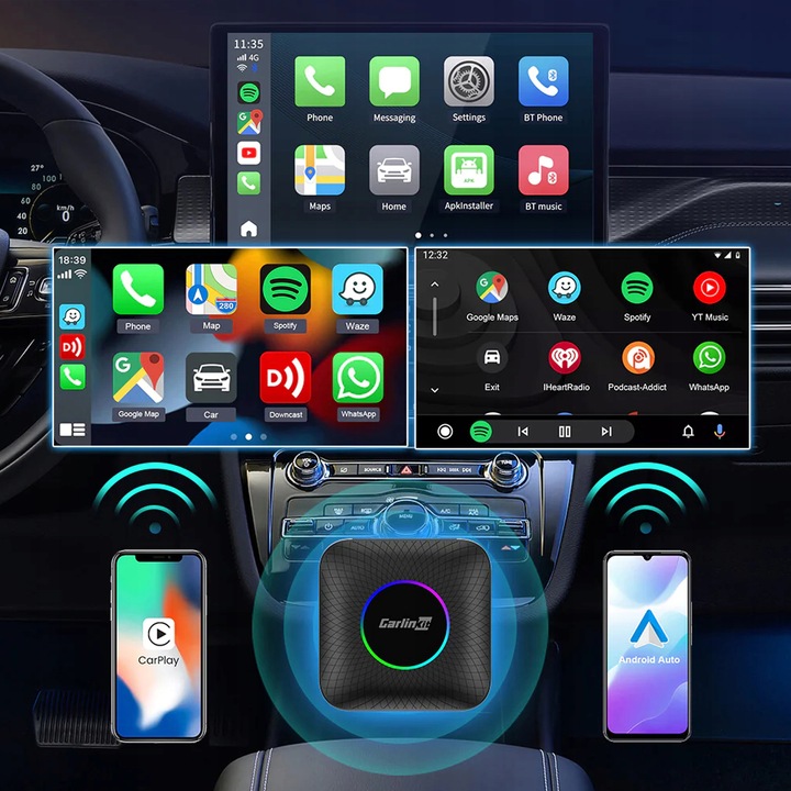 CARLINKIT TBOX AMBIENT RGB 8/128GB APPLE CARPLAY ANDROID AUTO CARLINK