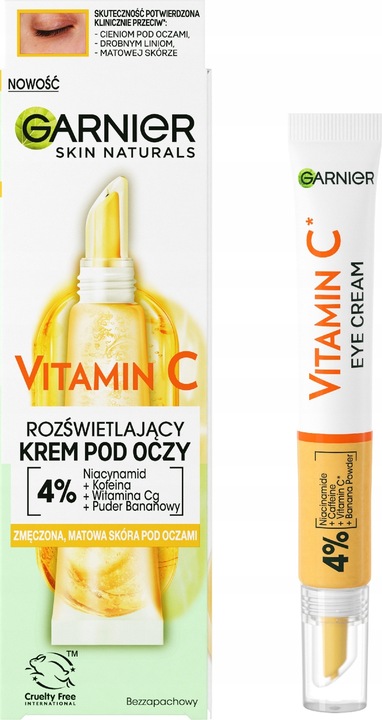 Krem Pod Oczy Z Niacymidem Garnier Vitamin C Rozświetlający 15ml