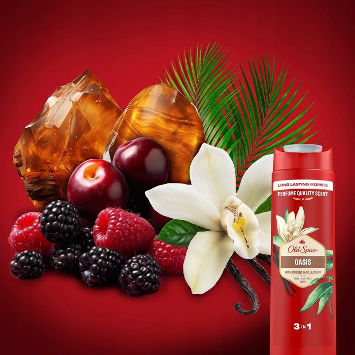 Old Spice Oasis Żel męski pod prysznic i szampon 3w1, 6 x 400ml