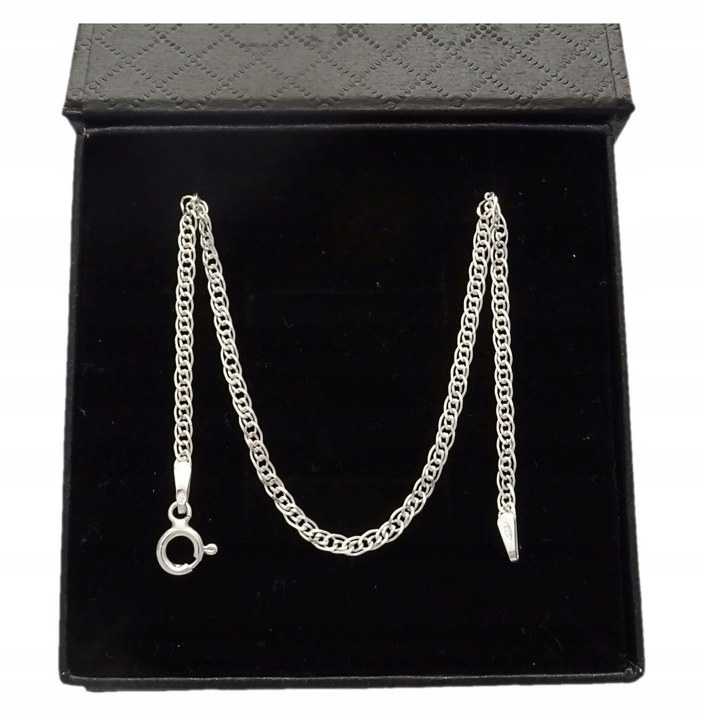 ŁAŃCUSZEK SREBRNY 925 MONALIZA 45 CM PREZENT