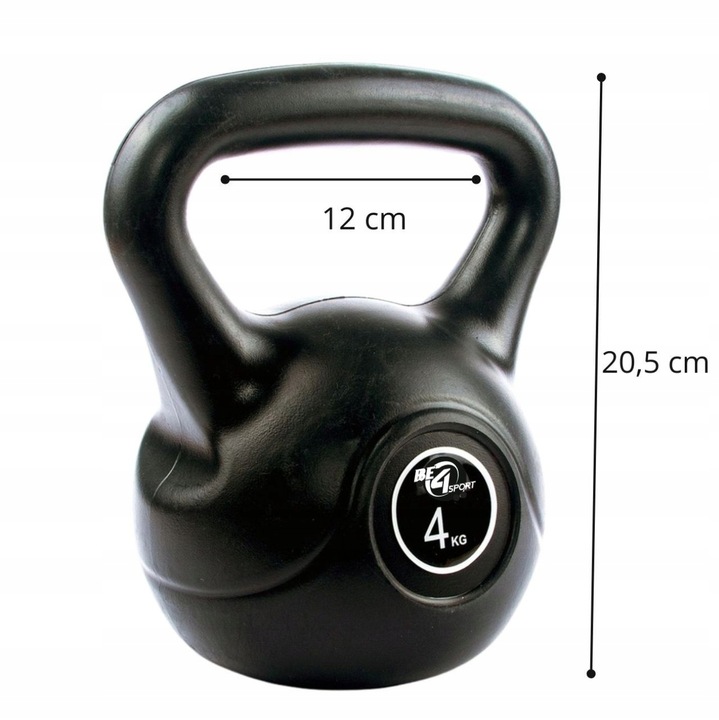 Kettlebell Kettle Hantla Kula Odważnik Obciążenie Do Ćwiczeń 4kg