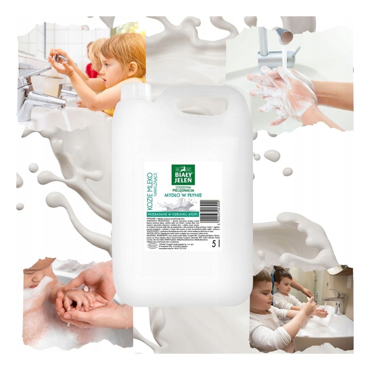 Mydło w płynie Biały Jeleń KOZIE MLEKO 5l nawilżenie