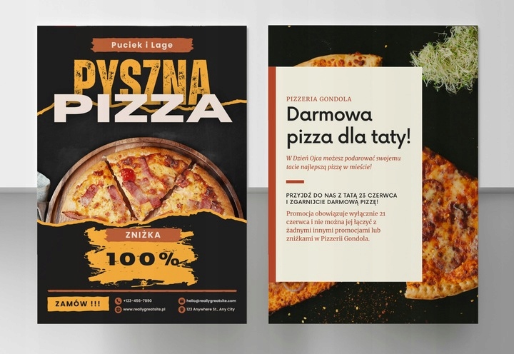 ulotki A4 A5 A6 DL premium dwustronne mat błysk wizualizacja GRATIS