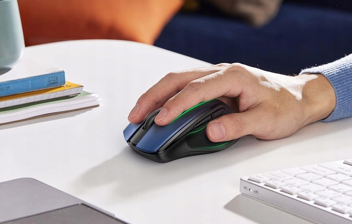 NIEBIESKA MYSZKA BEZPRZEWODOWA MYSZ DO KOMPUTERA 4000 DPI NA USB UGREEN
