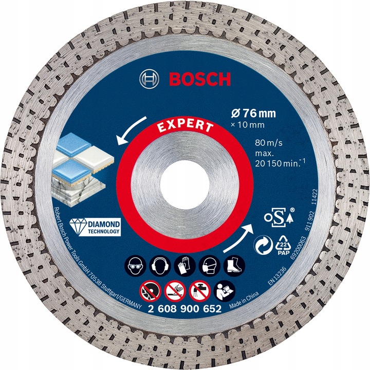 BOSCH TARCZA DIAMENTOWA DO PŁYTEK 76MM
