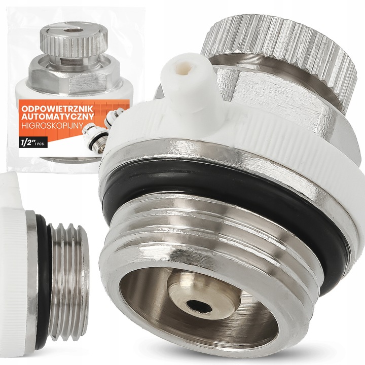 Odpowietrznik Grzejnika Kaloryfera AUTOMATYCZNY 1/2'' Grzejnikowy MOSIĄD LN