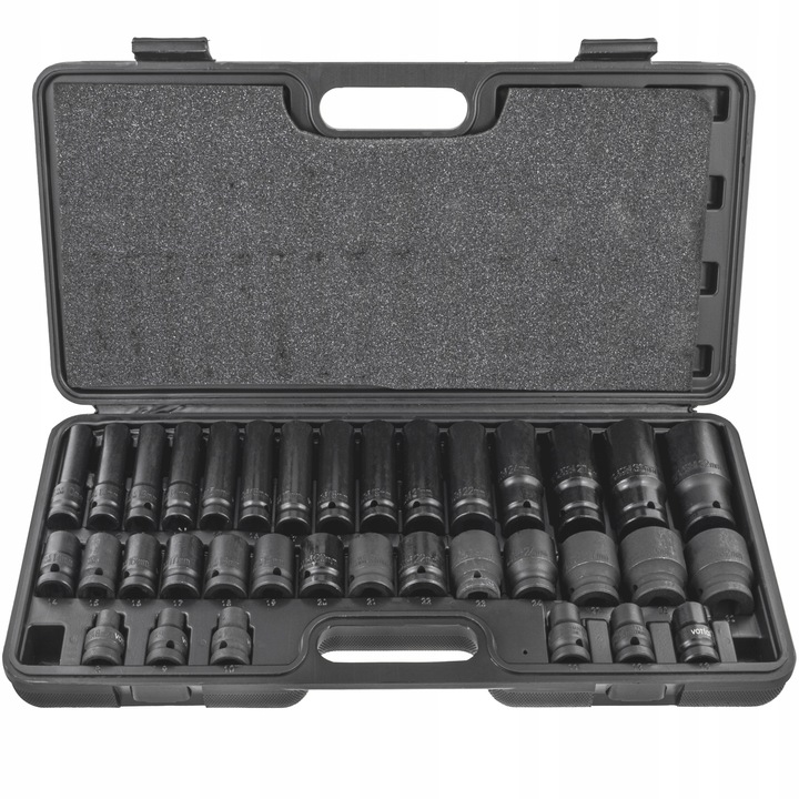 ZESTAW NASADEK UDAROWYCH 8-32 NASADKI UDAROWE 1/2 UDAR 35 ELEMENTÓW