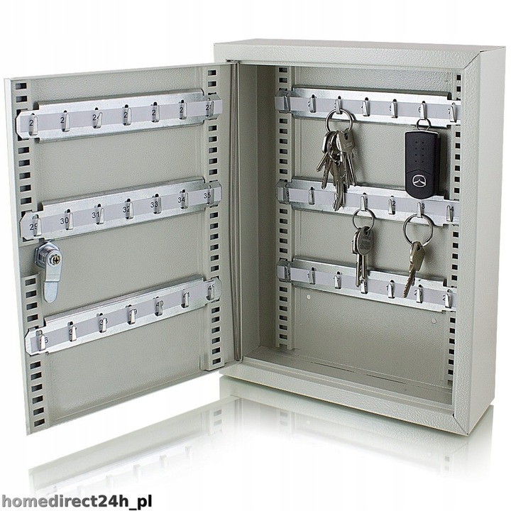 Metalowa Kasetka Szafka Skrzynka na 42 klucze