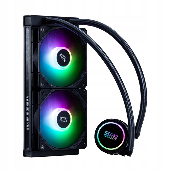 Chłodzenie wodne Silver Monkey X SNOWY ARGB 240