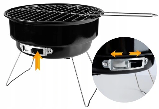 GRILL OGRODOWY Węglowy PRZENOŚNY GRILL MAŁY BARBEQUE TORBA