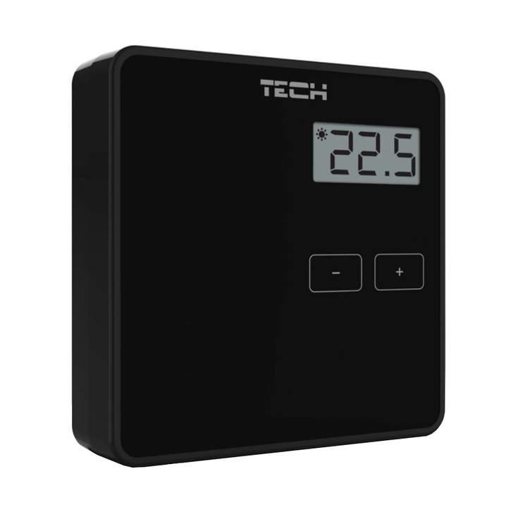 STEROWNIK REGULATOR POKOJOWY PRZEWODOWY NATYNKOWY ST-294 v1 CZARNY TECH