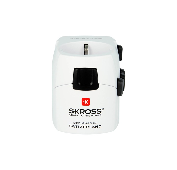 Adapter Podróżny SKROSS PRO 6in1 do 120 krajów UK, USA,Chiny, IT,CH,