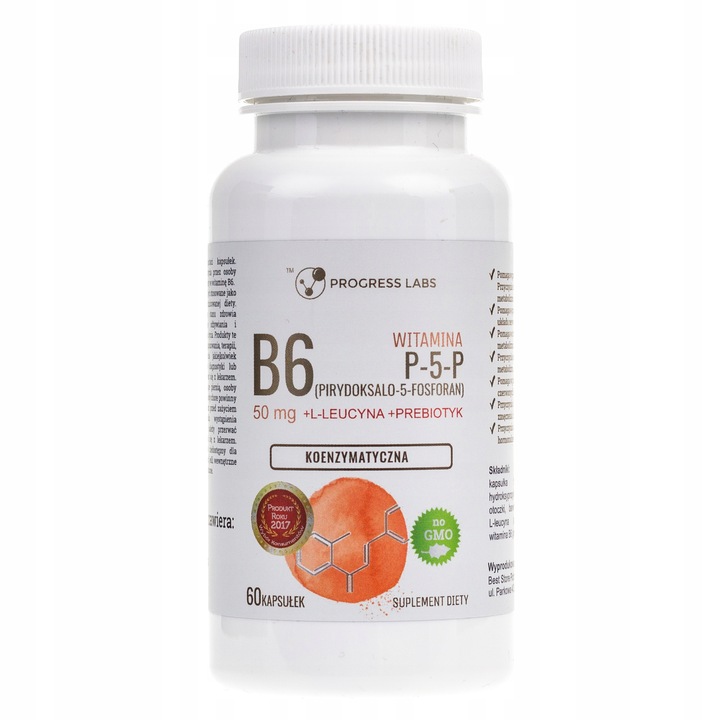 PROGRESS LABS WITAMINA B6 P-5-P 50 MG 60 KAPSUŁEK