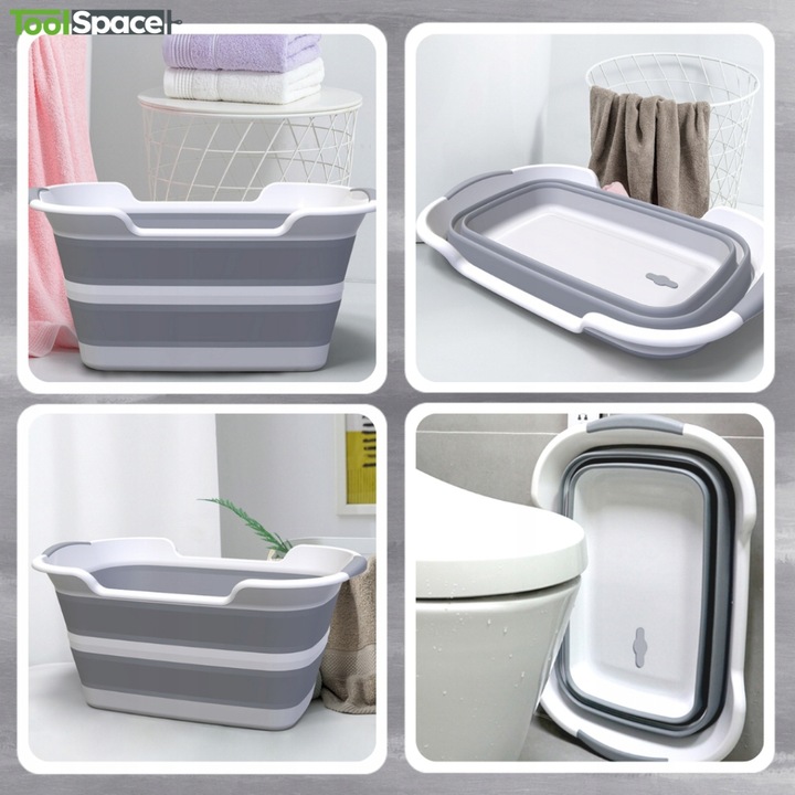 Miska składana miednica wanienka silikonowa duża turystyczna Z