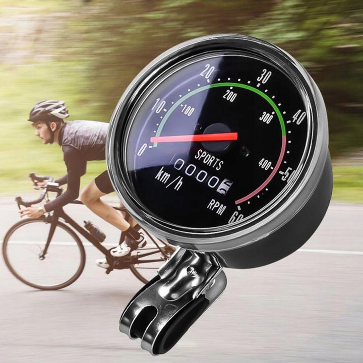 LICZNIK ROWEROWY RETRO BEZBATERYJNY WODOODPORNY XL