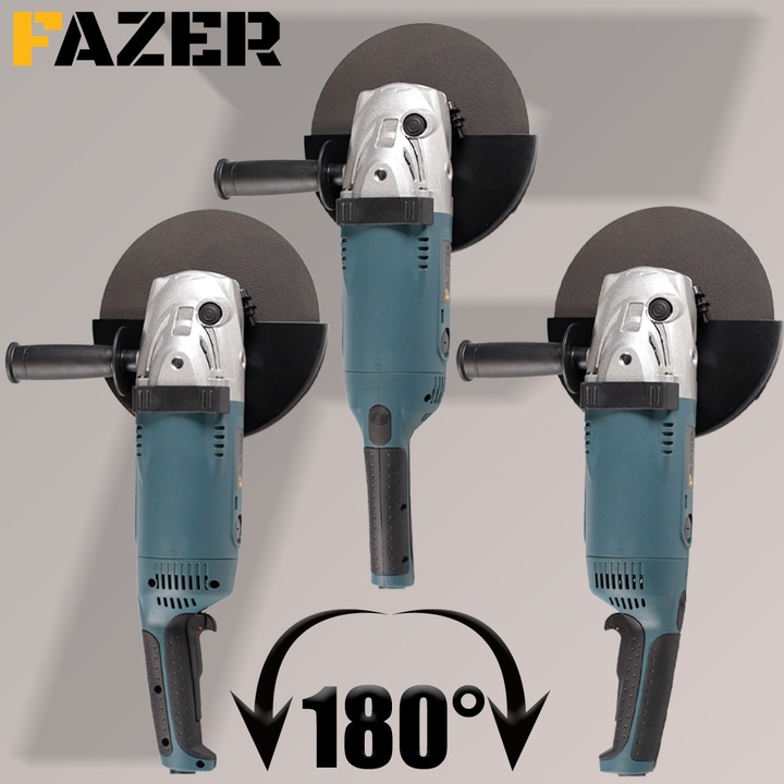 SZLIFIERKA KĄTOWA 230mm DUŻA WOLNY START SOFT KĄTÓWKA 3000W MOCNA +