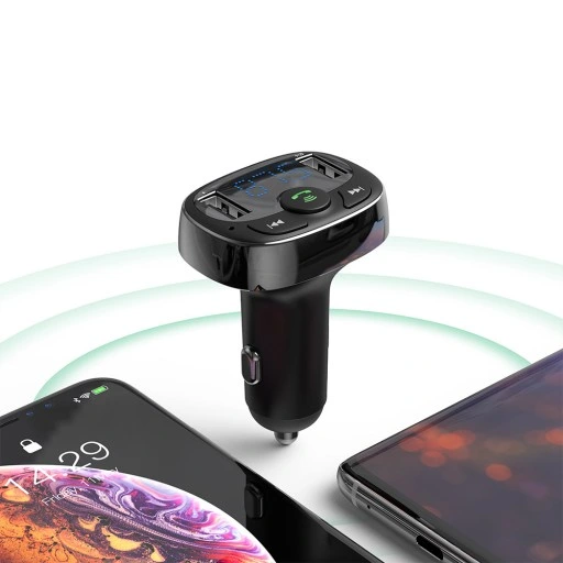 BASEUS ŁADOWARKA TRANSMITER FM BLUETOOTH BT MP3 2XUSB MICRO SD DO AUTA