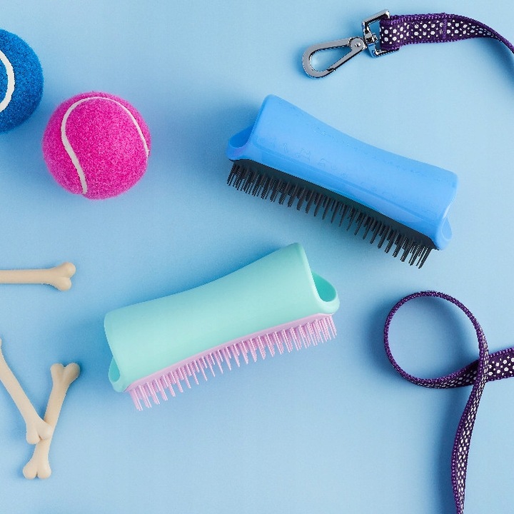 PET TEEZER De-Shedding Small Light Blue