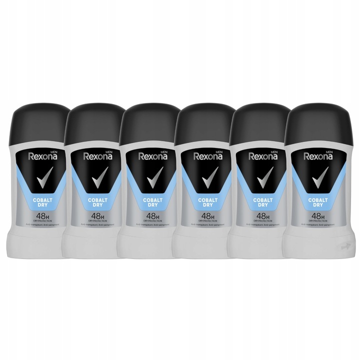6 x Rexona MotionSense Antyperspirant w sztyfcie Cobalt Dry 50 ml