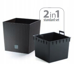 Donica Rato Low 400mm antracyt Prosperplast