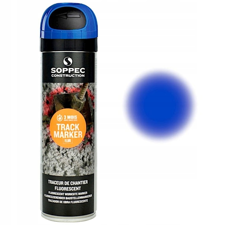 FARBA GEODEZYJNA SPRAY SOPPEC TRACK MARKER 12szt