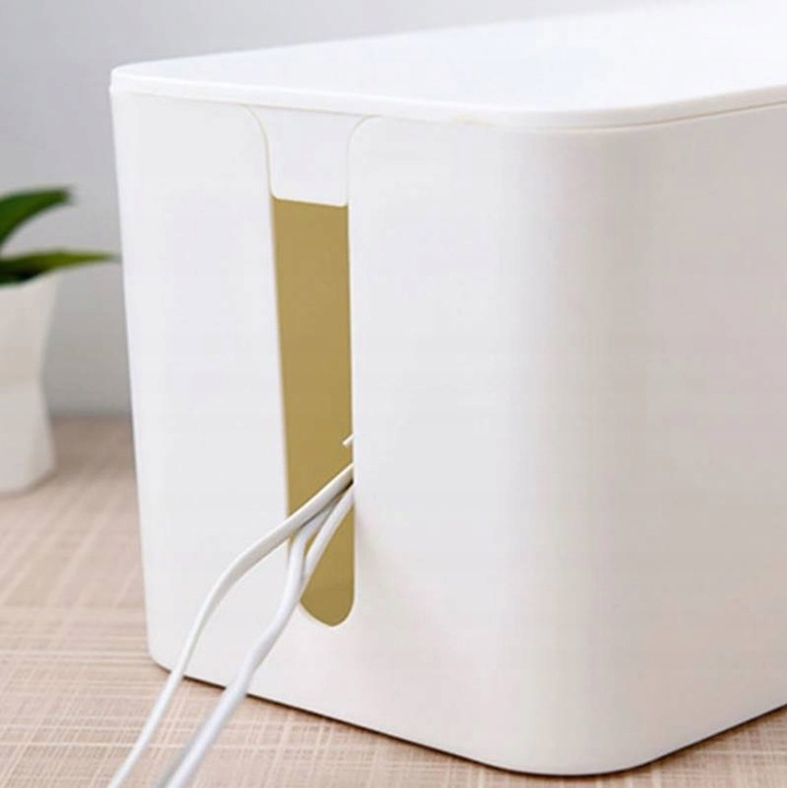 POJEMNIK ORGANIZER NA KABLE PUDEŁKO LISTWY KABLI L