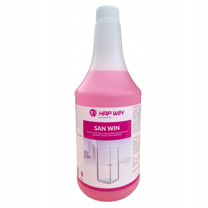 Środek Pianka do Sanitariatów Łazienek KABIN PRYSZNICÓW 1L HAP WIN GRATISY