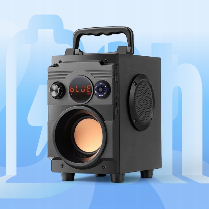 GŁOŚNIK BEZPRZEWODOWY BLUETOOTH PRZENOŚNY 800W MOBILNY Z RADIEM FM USB
