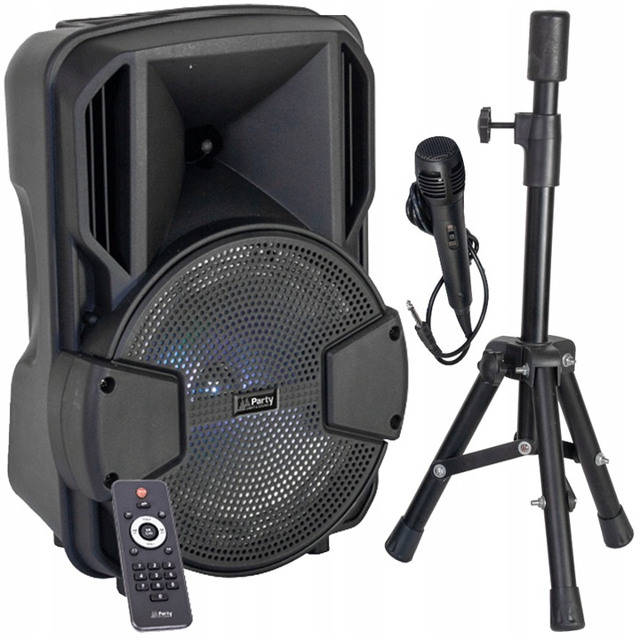 KOLUMNA PRZENOŚNA 300 W BLUETOOTH STATYW KARAOKE