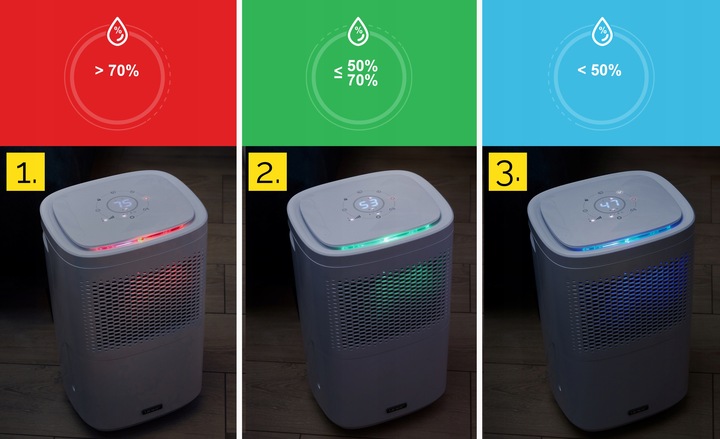 Osuszacz powietrza Pochłaniacz wilgoci Yoer 12L/24h +WiFi +TIMER +higrostat