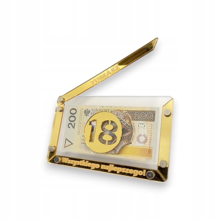 Pudełko na pieniądze Koperta Lustrzana Urodziny