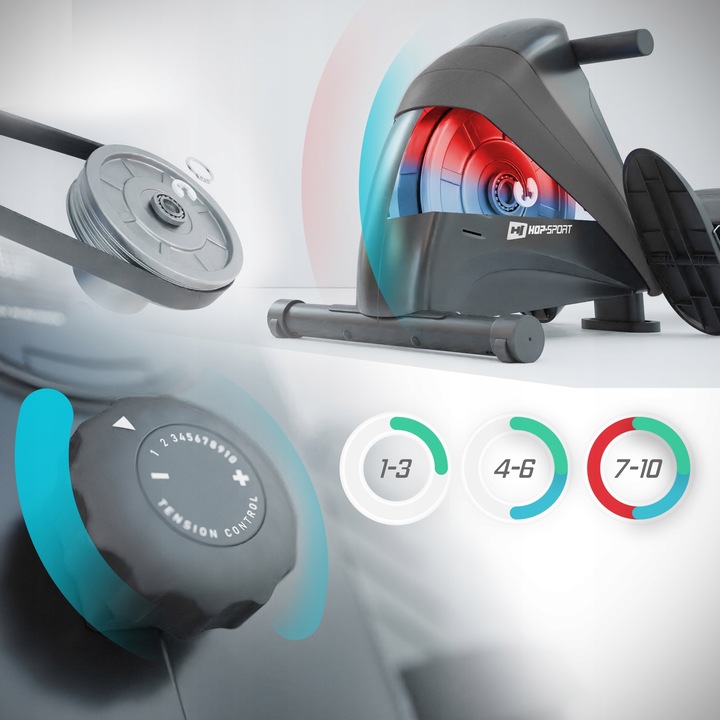 Wioślarz magnetyczny treningowy ergometr wioślarski składany stacjonarny