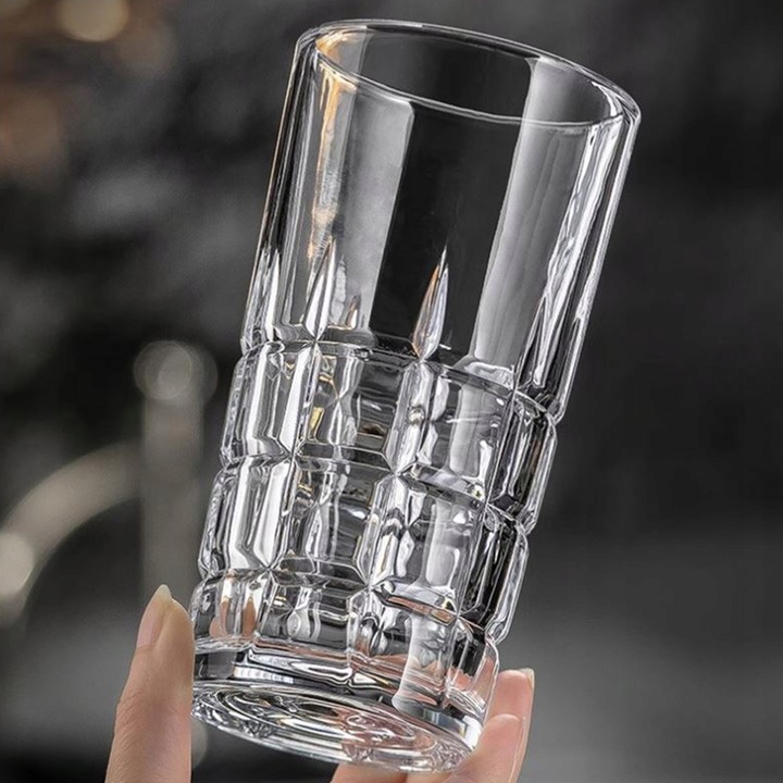 KPL SZKLANKI DO DRINKÓW NAPOJÓW UNIWERSALNE GRUBE SZKŁO ZESTAW 6 SZT 340 ML