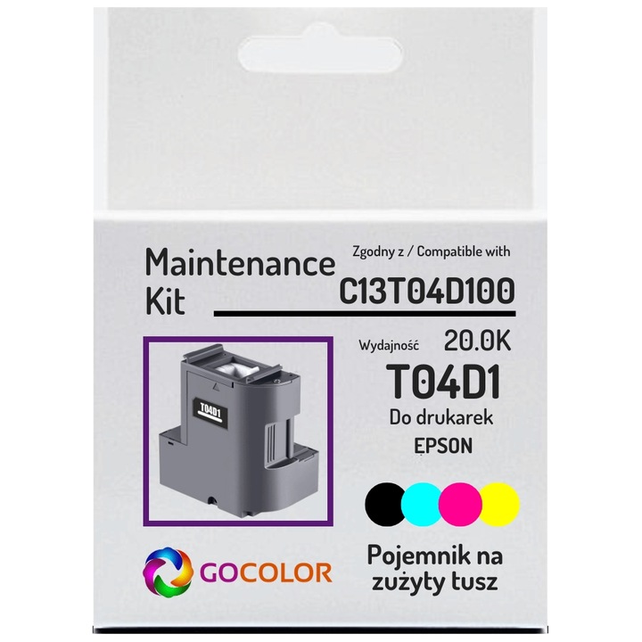 NOWY Pojemnik na zużyty tusz T04D1 C13T04D100 do EPSON EcoTank L6160 M1180