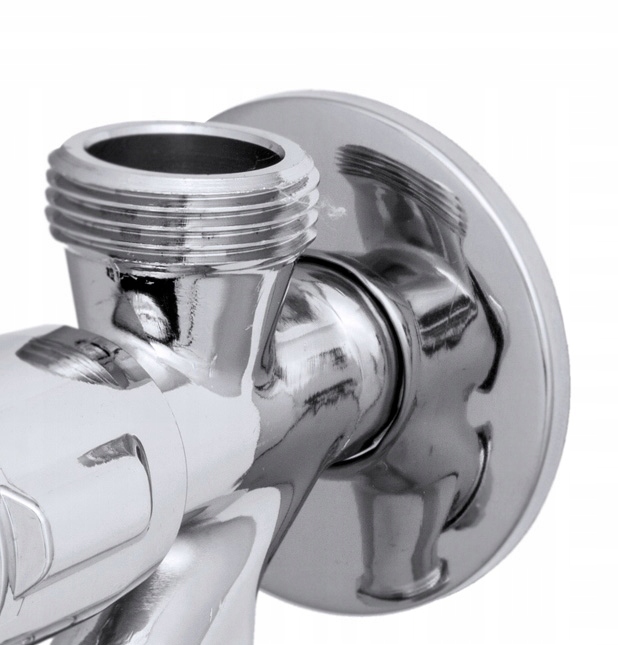 ZAWÓR KĄTOWY KOMBINOWANY 1/2x3/4x3/8 PODWÓJNY KUCHNIA ŁAZIENKA PRALKA