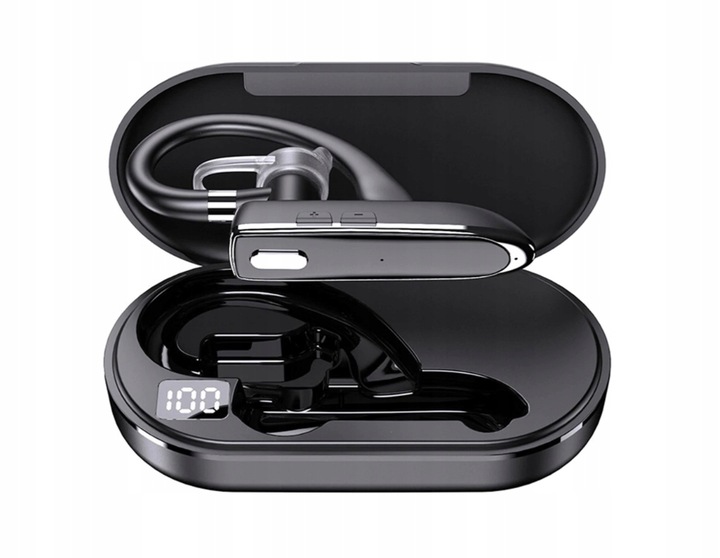 SŁUCHAWKA NAUSZNA BEZPRZEWODOWA YYK530 BLUETOOTH 5.1 DO ROZMÓW POWERBANK