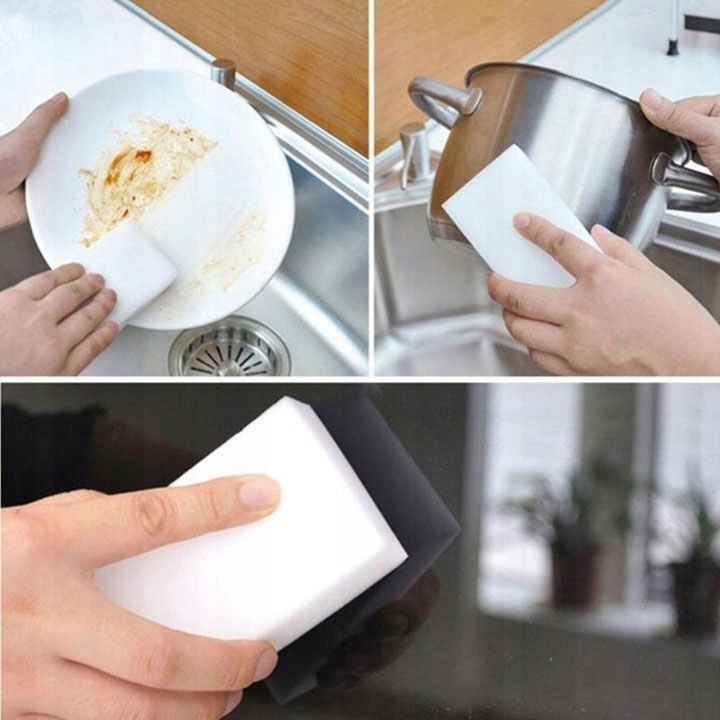 MAGICZNA GĄBKA grube mocne twarde MAGICZNE GĄBKI 100 sztuk Oryginalne