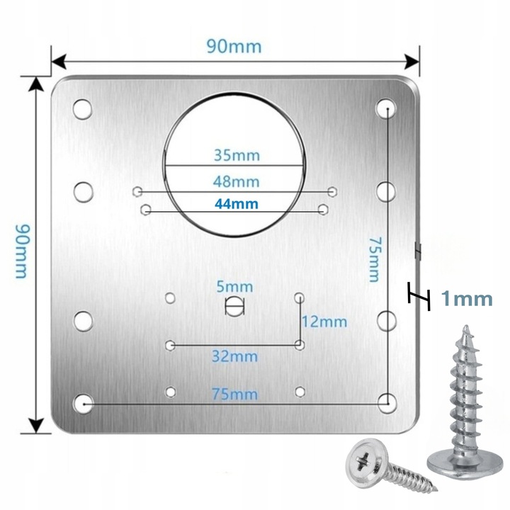 24x ZESTAW NAPRAWCZY ZAWIASU PŁYTKA NAPRAWCZA DO NAPRAWY WYRWANYCH