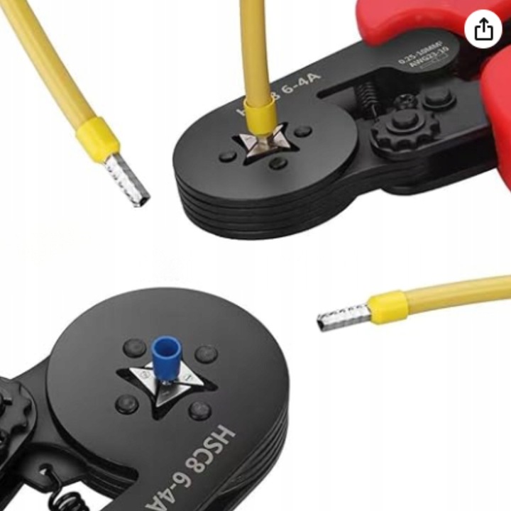 ZACISKARKA DO TULEJEK SZCZYPCE DO ZACISKANIA KOŃCÓWEK PRZEWODÓW PRASKA