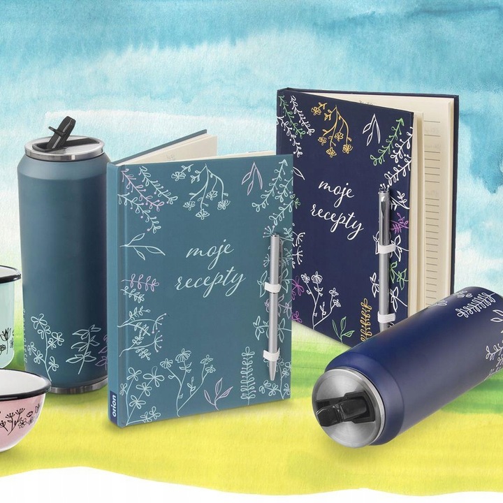 Kubek termiczny PUSZKA termos bidon na napoje ciepłe zimne NIEBIESKI 0,7L