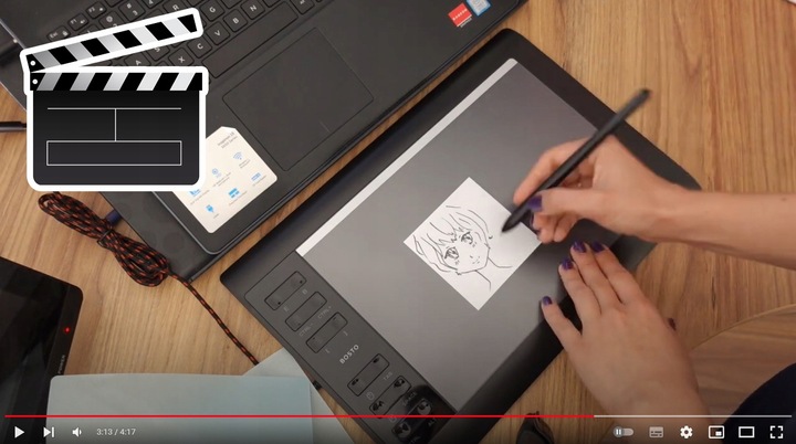 PROFESJONALNY Tablet graficzny z piórem do komputera 8192 BOSTO 1060 PLUS