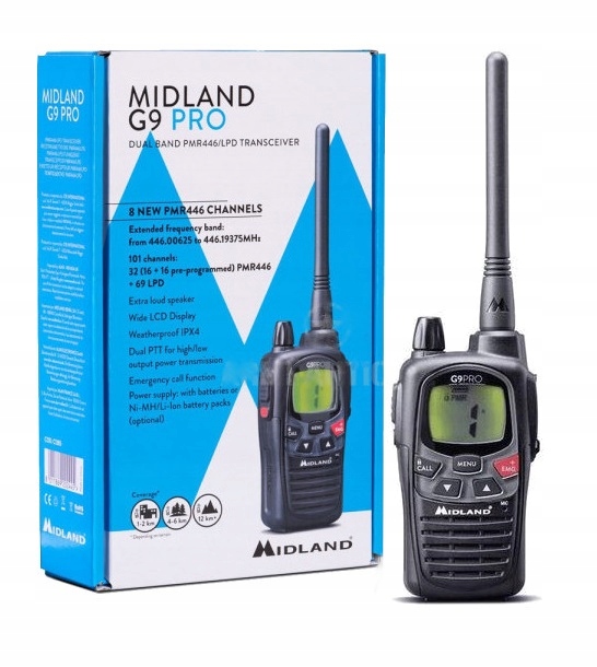 KRÓTKOFALÓWKA PMR MIDLAND G9 PRO BRYZGOSZCZELNE