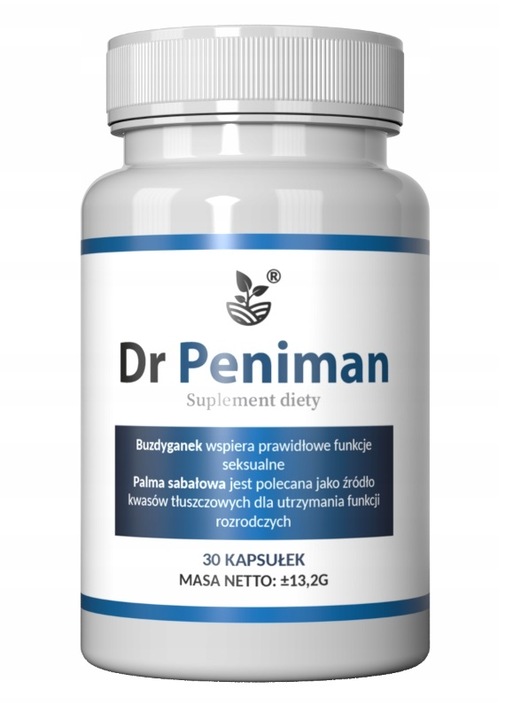 DR PENIMAN + GRATIS! SUPLEMENT DIETY DLA MĘŻCZYZN 30 KAPS extra wzwód duży
