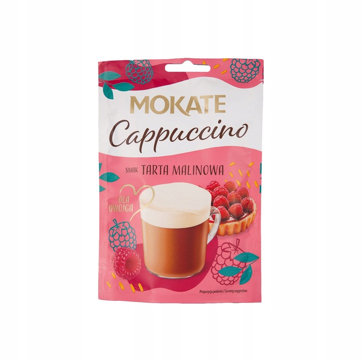 Mokate Cappucino smak Tarta Malinowa 40g x 7szt
