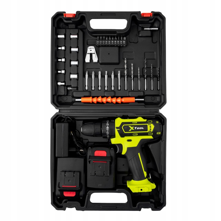 WIERTARKO WKRĘTARKA UDAROWA AKUMULATOROWA WKRĘTAK ZAKRĘTARKA 2xAKU 21V