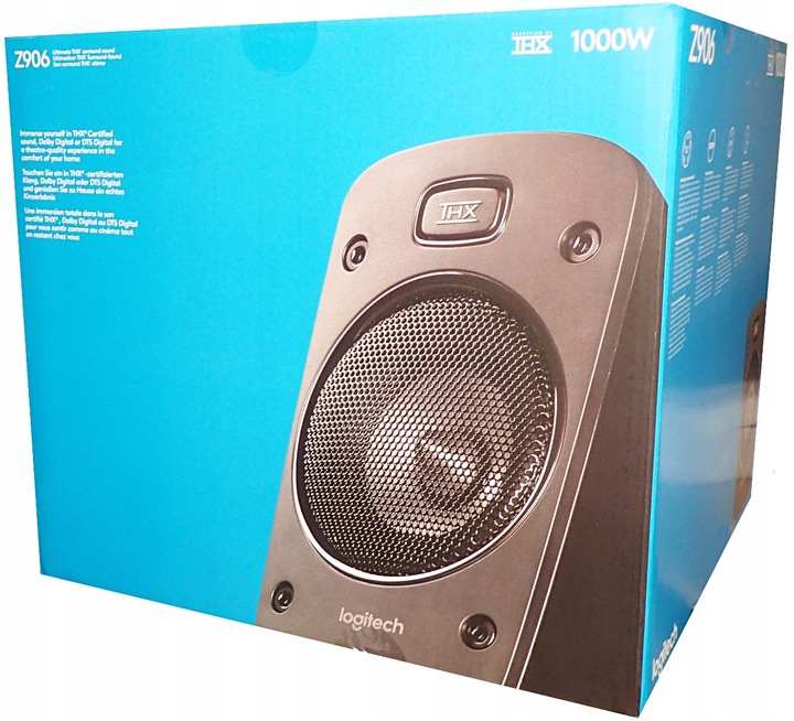 Kino Domowe Kolumny Głośniki 5.1 Logitech Z906 do Konsoli Xbox PS3 PS4 PS5