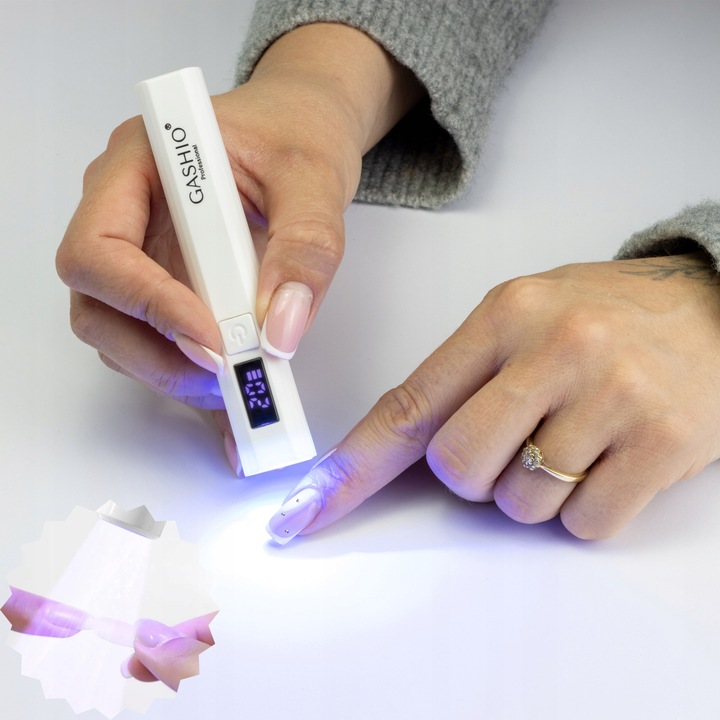 LAMPA UV LED MINI LATARKA UV LED DO PAZNOKCI PRZENOŚNA BEZPRZEWODOWA