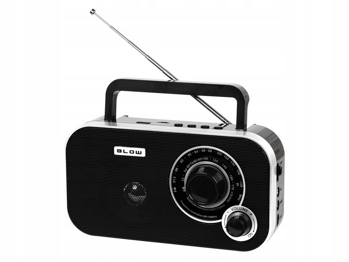 RADIO KUCHENNE RETRO BLUETOOTH USB SD 230V PRZENOŚNE NA BATERIE R6