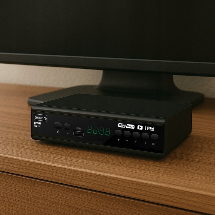 Tuner Dekoder Satelitarny DVB-T2 HEVC H.265 Full HD Telewizji